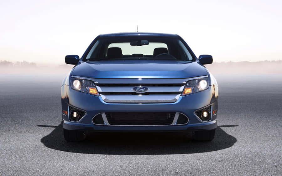 Sleek Ford Fusion In An Urban Setting Wallpaper