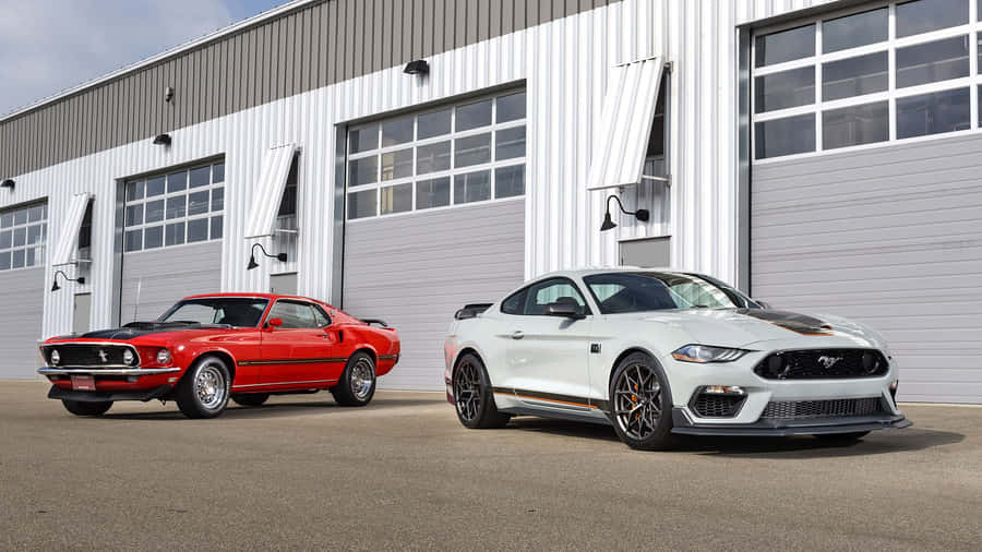 Sleek Ford Mustang Mach 1 On The Open Road Wallpaper