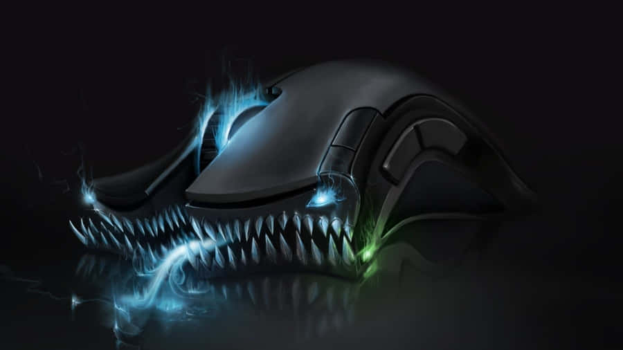 Sleek Gaming Mouse With Vibrant Led Lights Wallpaper