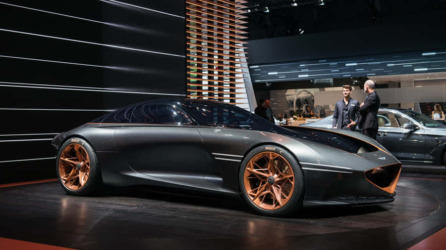 Sleek Genesis Essentia Concept Electric Sports Car Wallpaper