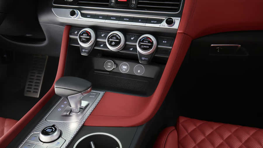 Sleek Genesis G70 At Sunset Wallpaper