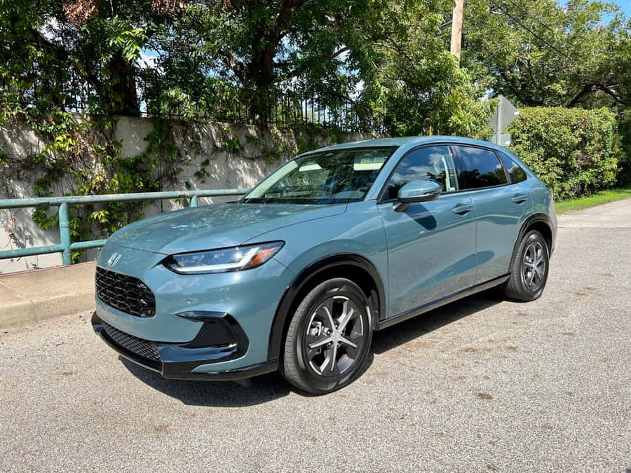 Sleek Honda Hr-v In Urban Setting Wallpaper