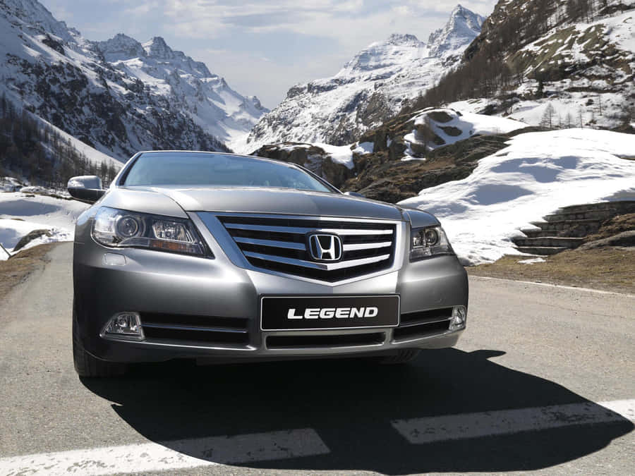 Sleek Honda Legend On The Road Wallpaper