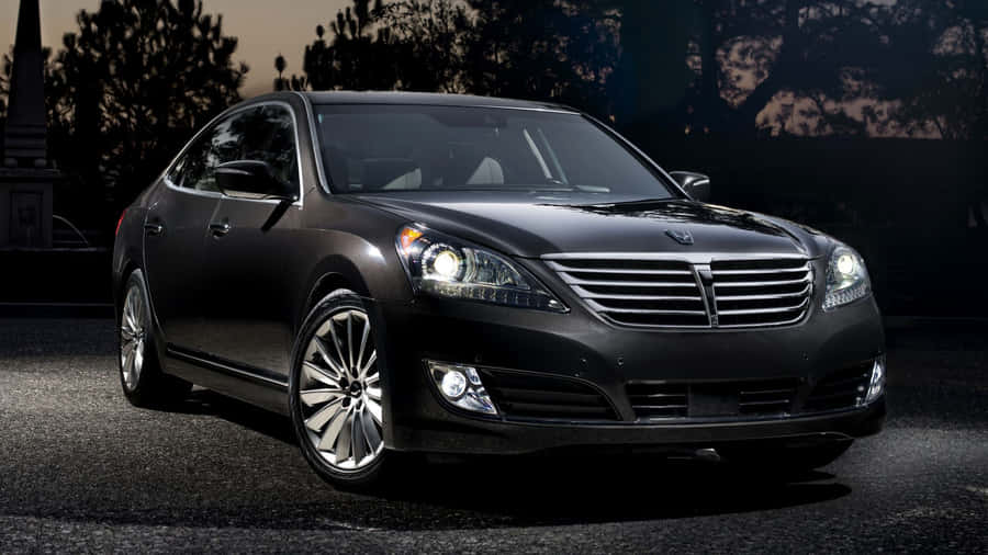 Sleek Hyundai Equus In A Stunning Scenery Wallpaper