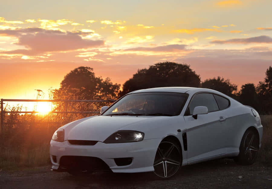 Sleek Hyundai Tiburon Sports Car Wallpaper