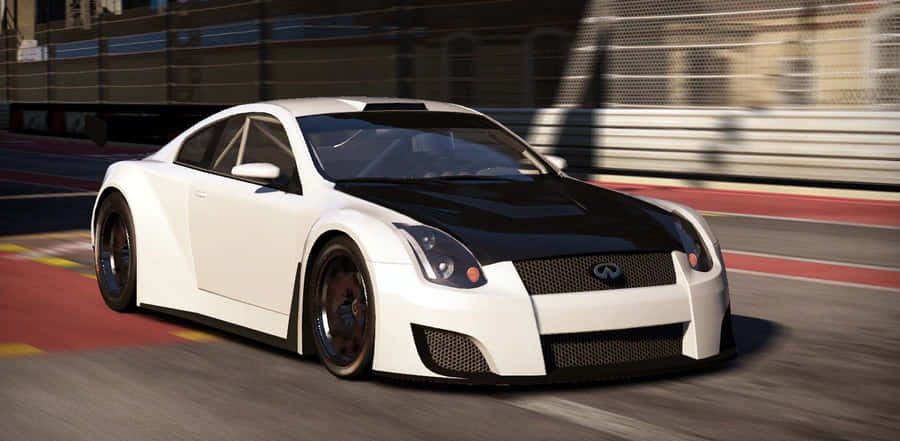 Sleek Infiniti G35 In An Urban Setting Wallpaper