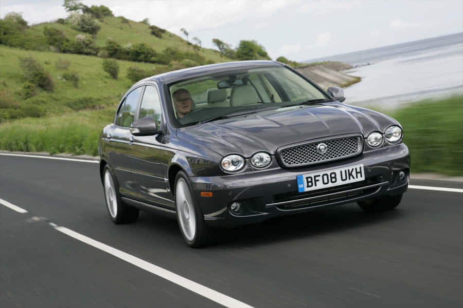 Sleek Jaguar X-type In Pristine Condition Wallpaper