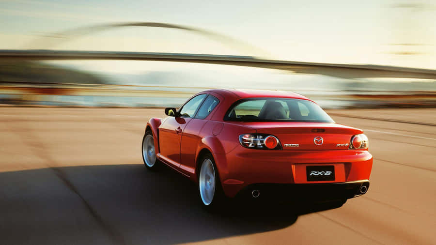 Sleek Mazda Rx-8 Sports Car Wallpaper