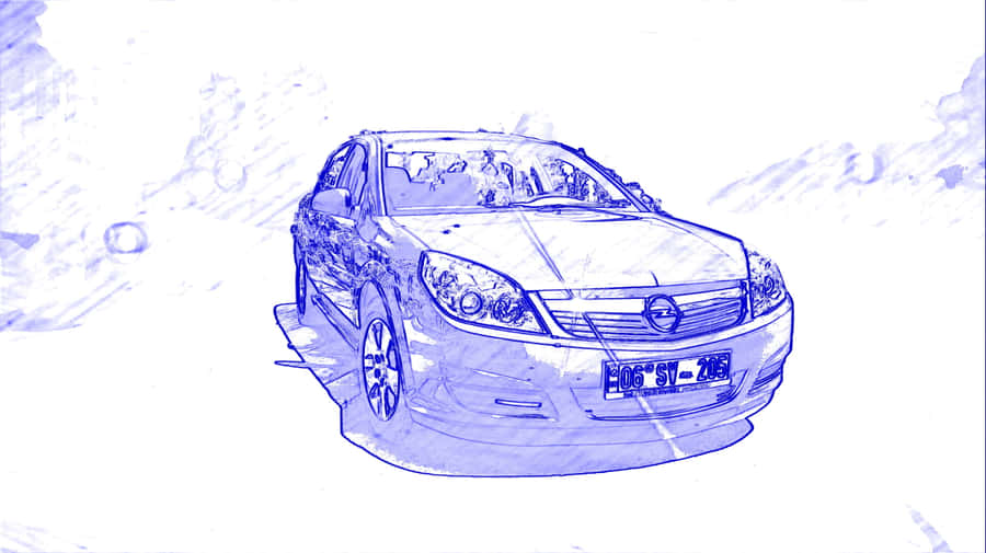 Sleek, Modern Opel Vectra In Action Wallpaper