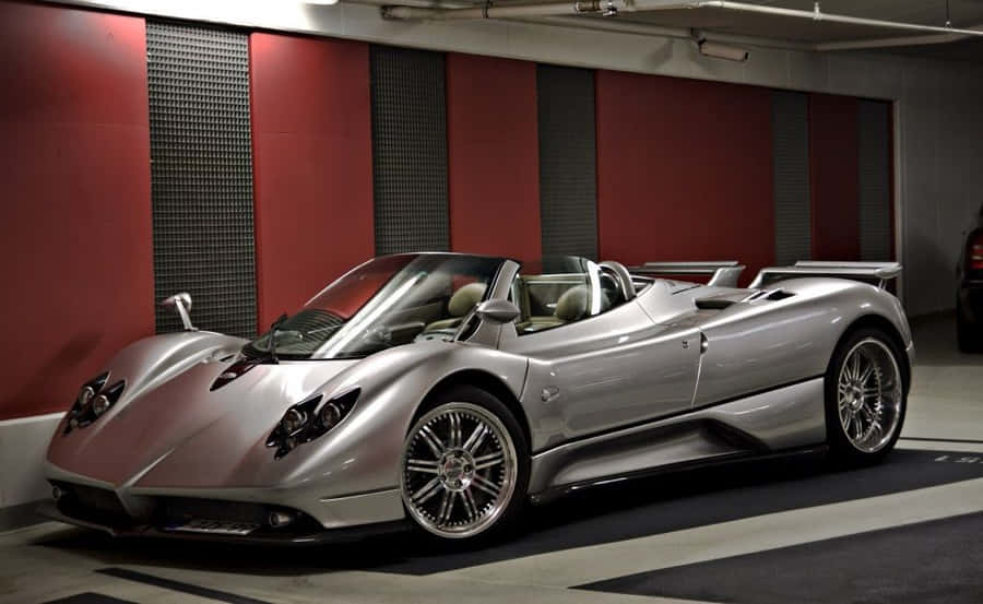 Sleek Pagani Zonda C12 Roadster Showcasing Its Elegant Design Wallpaper