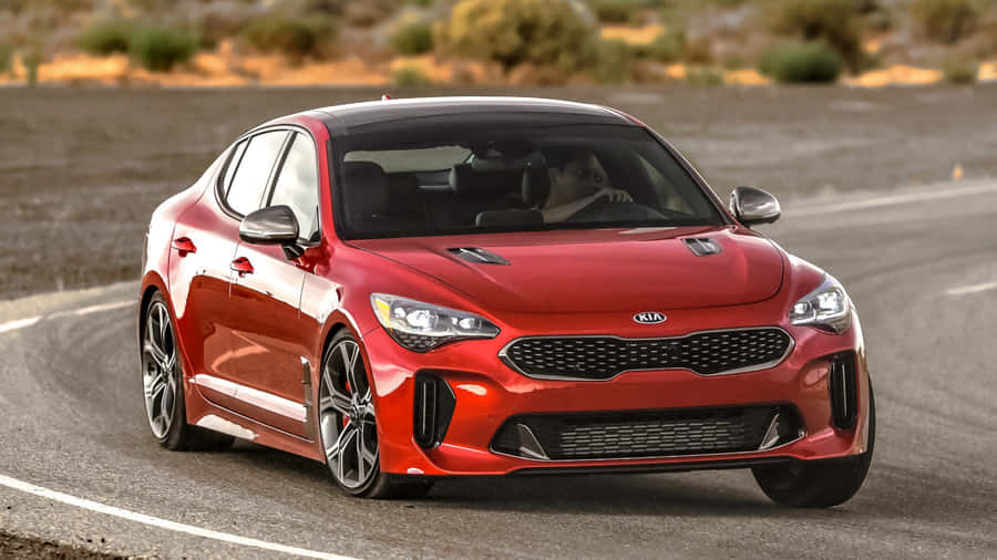 Sleek Performance-driven Kia Stinger Wallpaper