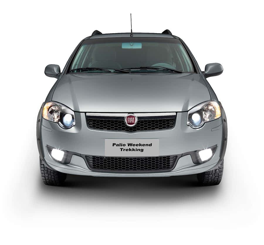 Sleek Red Fiat Palio In Motion Wallpaper