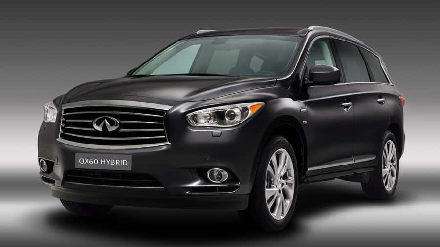 Sleek Silver Infiniti Qx60 On The Road Wallpaper