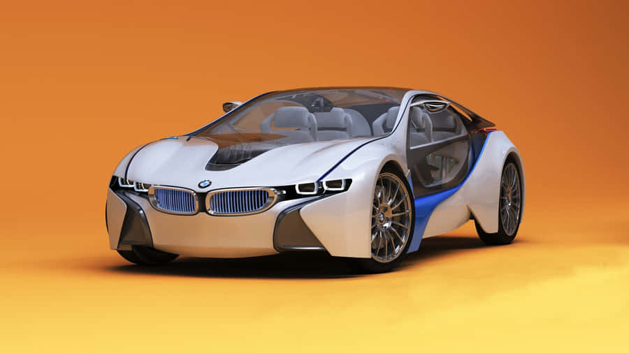 Sleek Silver Sports Car In Action Wallpaper