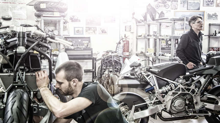 Sleek Vyrus Motorcycle Admired For Its Design And Power Wallpaper