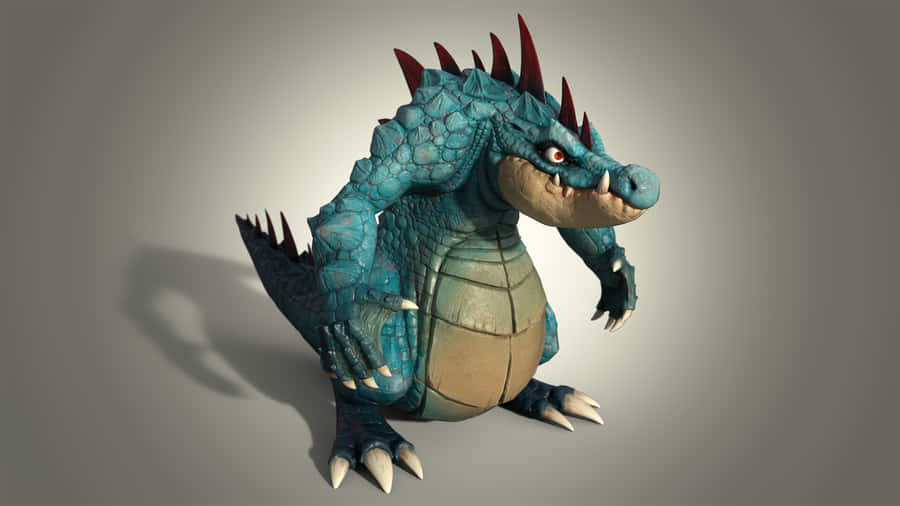 Slouching Mad-looking Feraligatr Wallpaper