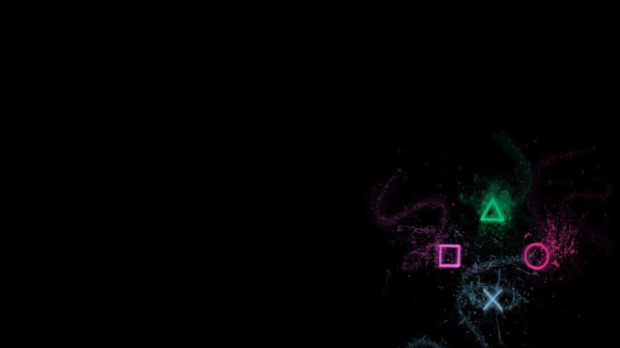Small Colorful Cool Ps4 Controller Icons Wallpaper