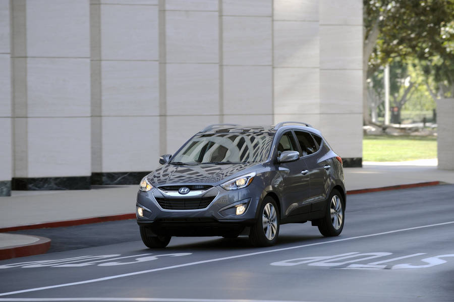 Small Gray Hyundai Tucson Wallpaper