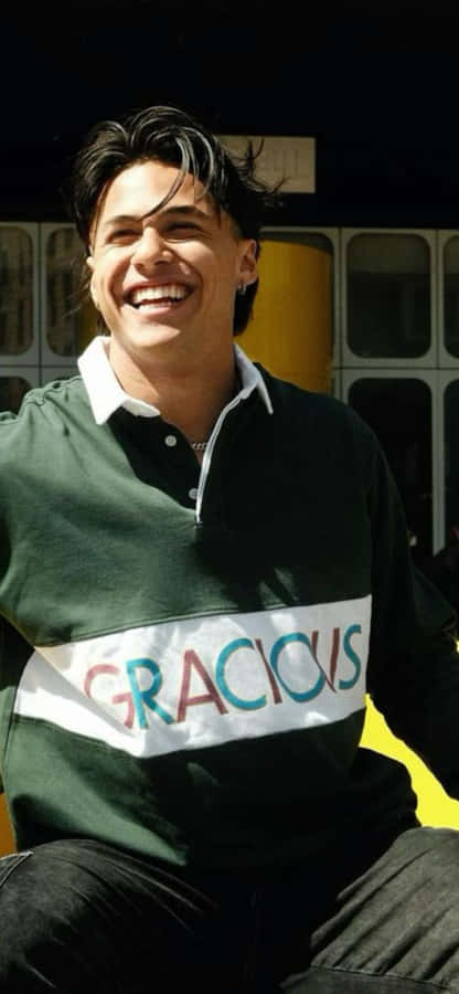 Smiling Man Outdoors Sunshine Wallpaper