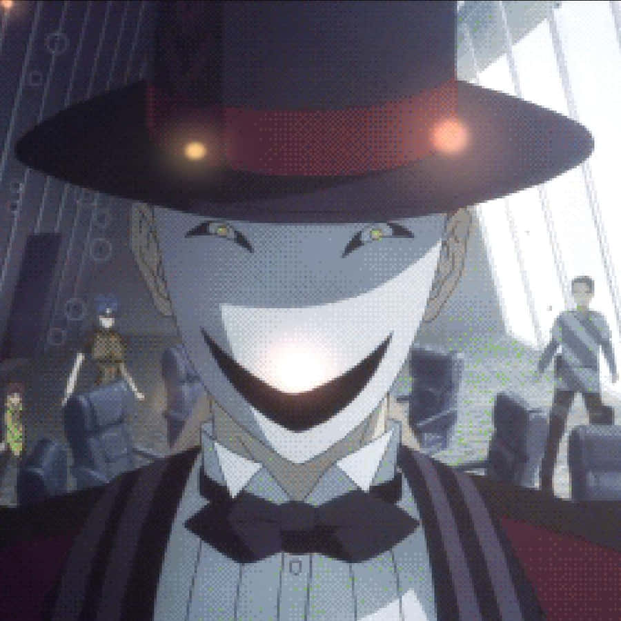 Smiling Masked Anime Character Kagetane Hiruko Wallpaper