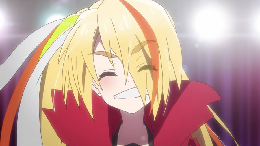 Smiling Saki Of Zombie Land Saga Wallpaper