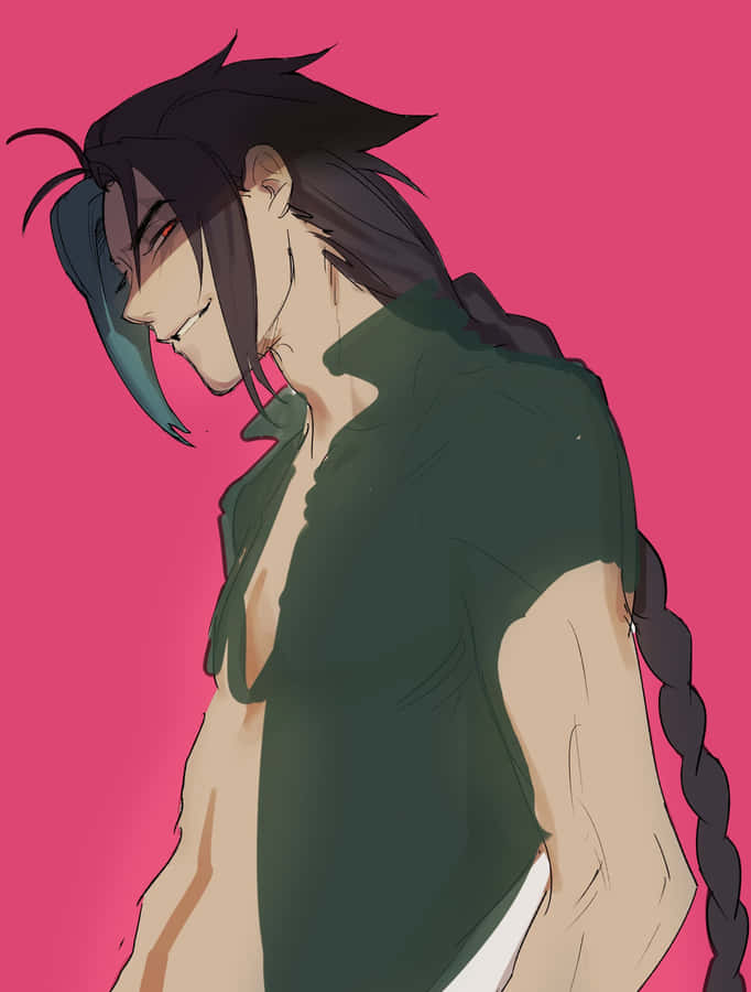 Smirking Anime Character Artwork Wallpaper