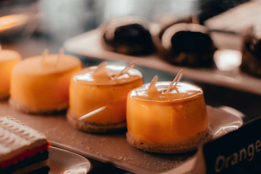 Smooth And Delicious Caramel Drizzle Wallpaper