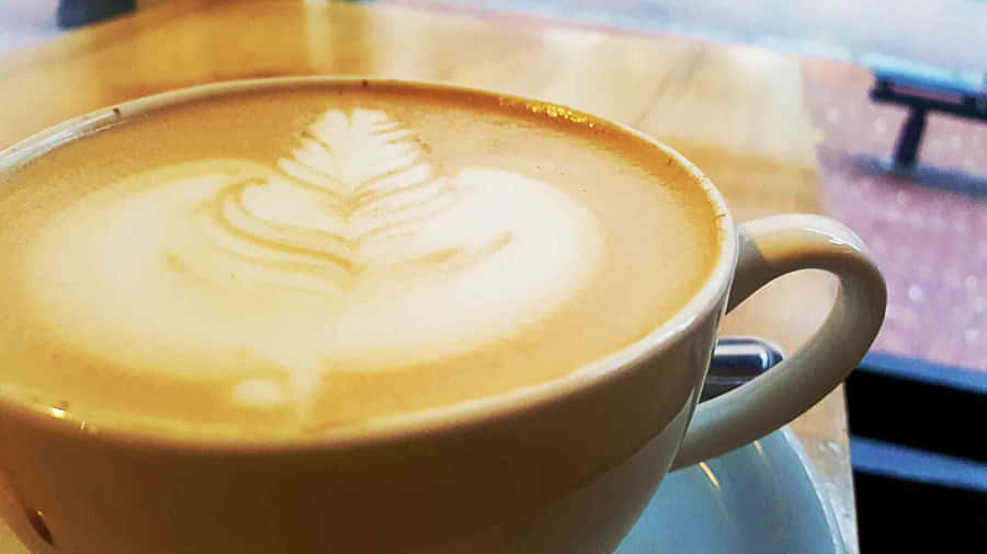 Smooth Brown Caramel Swirl Wallpaper