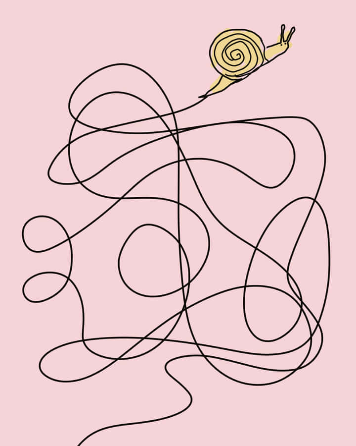 Snailon Pastel Path Wallpaper