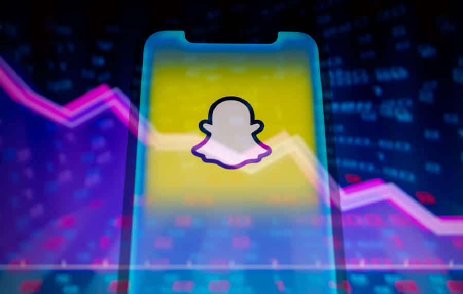 Snapchat Logo Digital Backdrop Wallpaper