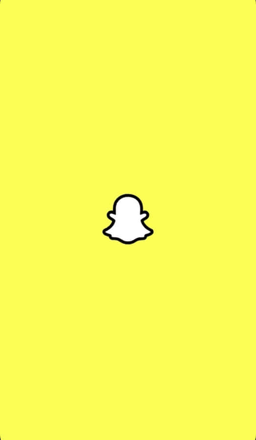 Snapchat Logo Yellow Background Wallpaper