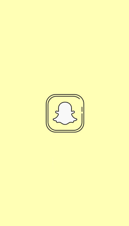 Snapchat Logo Yellow Background Wallpaper