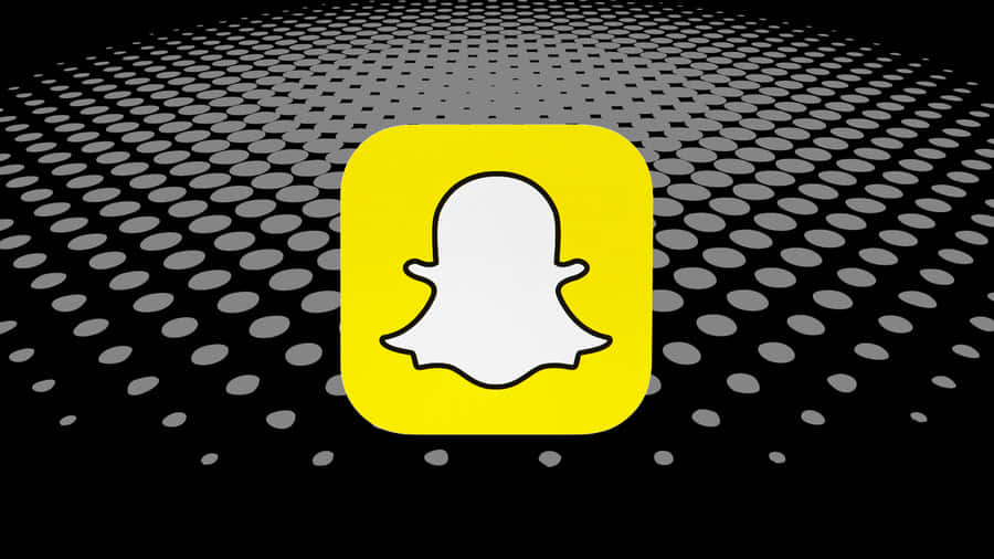 Snapchat Logoon Dotted Background Wallpaper