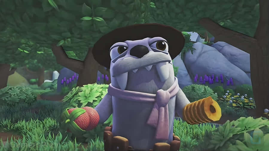 Snorpy The Otter Bugsnax Character Wallpaper