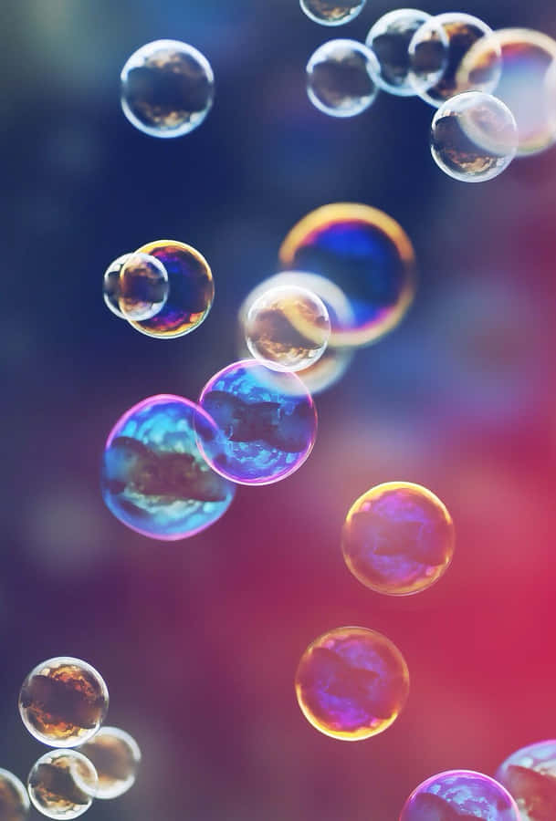 Soap Bubbles In The Air Wallpaper