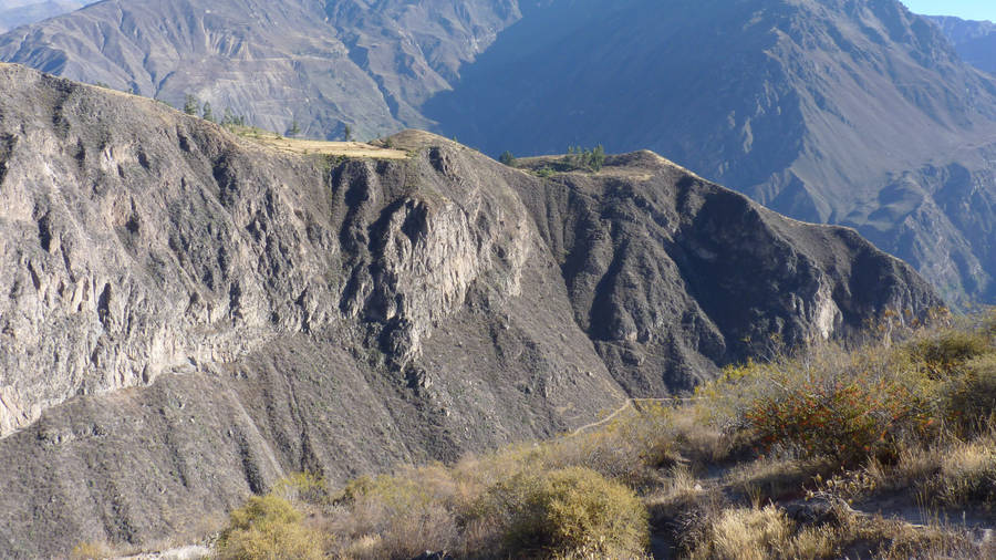 Soaring Peaks Of Colca Canyon, Peru Wallpaper