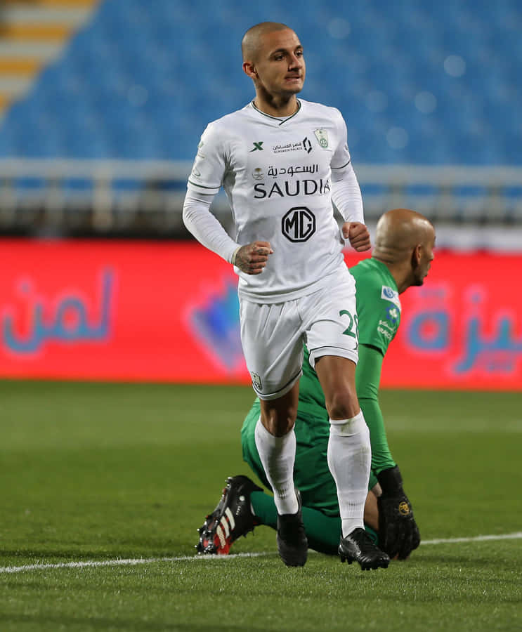 Soccer Player Alexandru Mitrita Action Shot Wallpaper