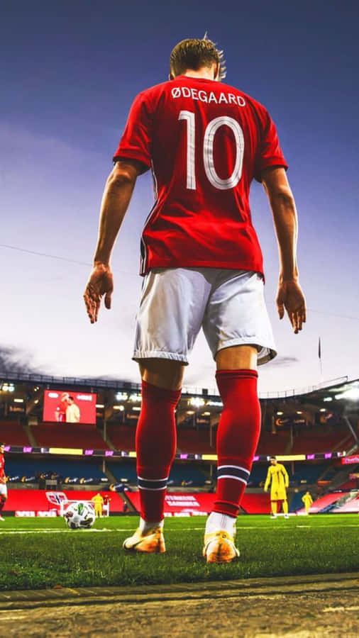 Soccer_ Player_ Number_10_ Stadium_ Entry Wallpaper