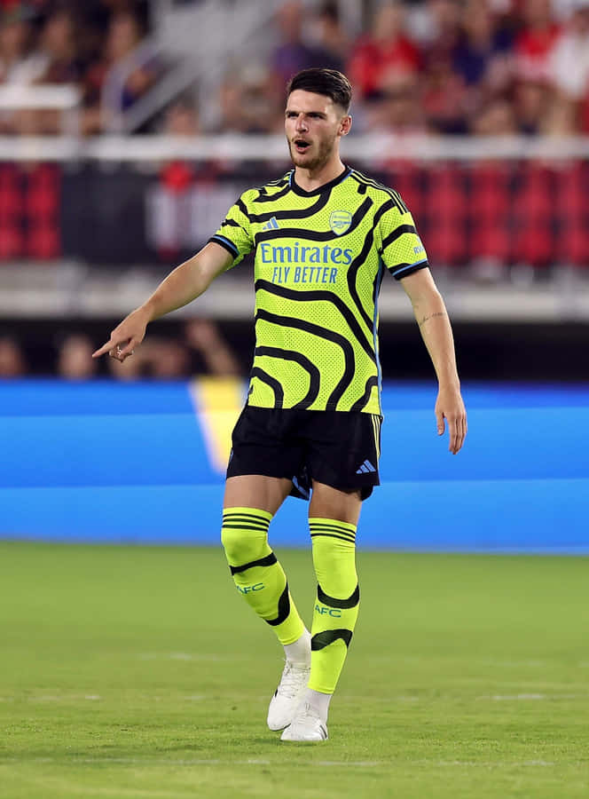 Soccer Playerin Neon Kit Wallpaper