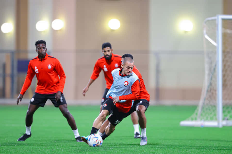 Soccer Training Session Intensity Wallpaper