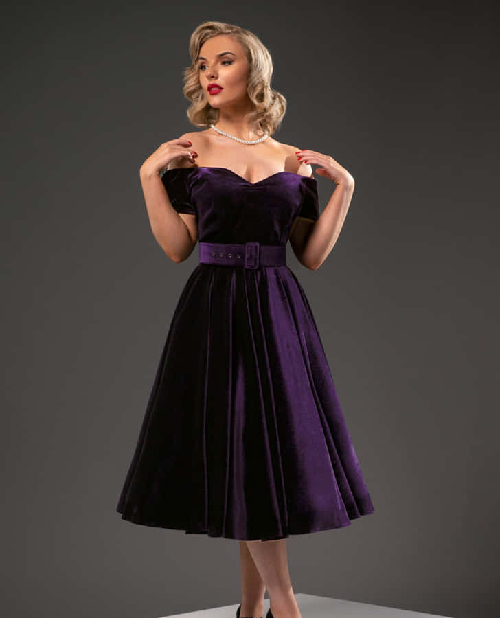 Soft And Luxurious Purple Velvet Texture Wallpaper