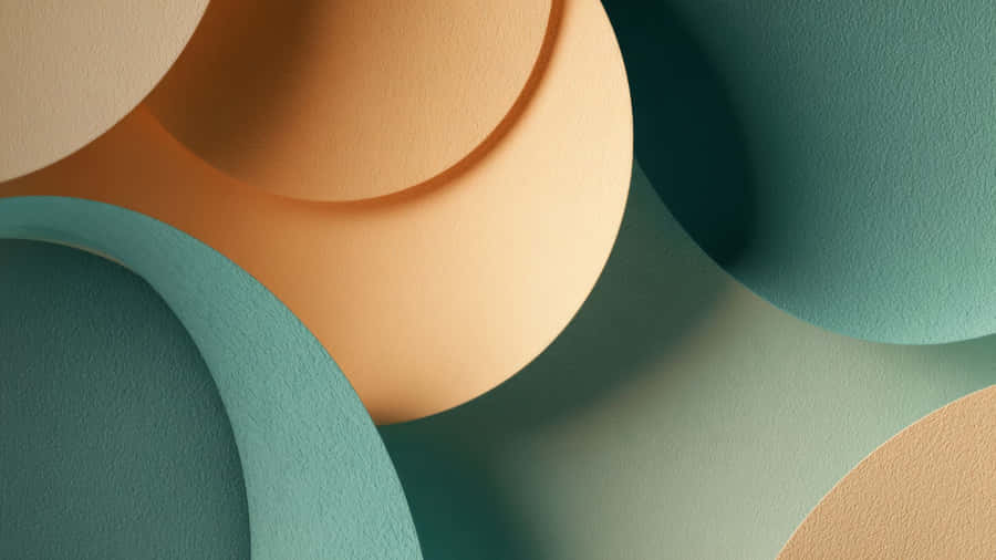 Soft Curved Abstract Shapes Wallpaper
