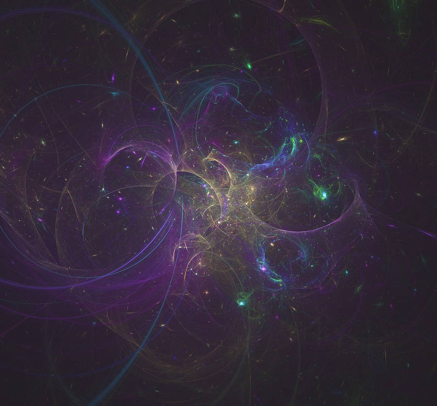 Soft Galactic Fractal Pattern Wallpaper