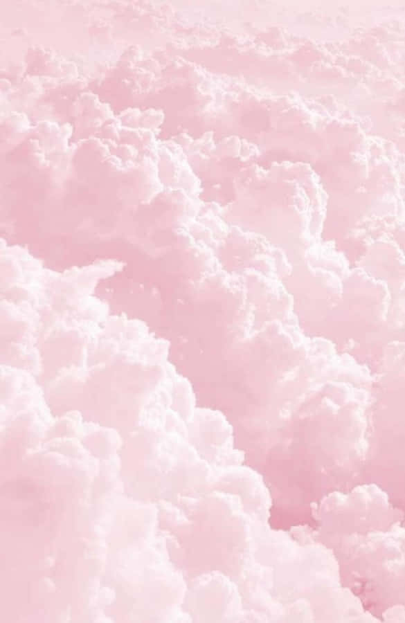 Soft Pink Cloudscape Wallpaper