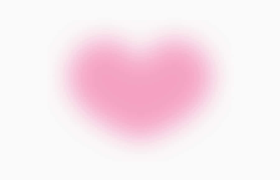 Soft Pink Heart Aura Wallpaper
