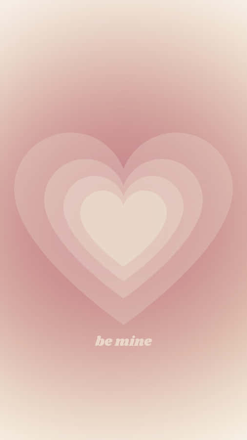 Soft Pink Heart Aura Valentine Wallpaper