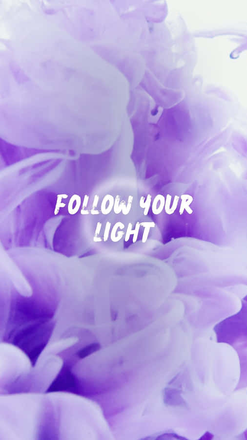 Soft Purple Inspirational Quote Wallpaper