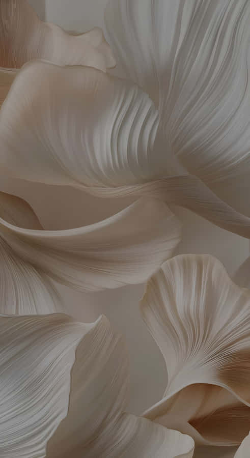 Soft Taupe Floral Texture Wallpaper