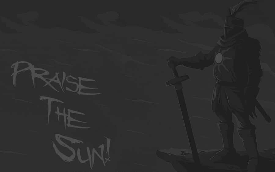 Solaire Of Astora In Battle Pose Wallpaper