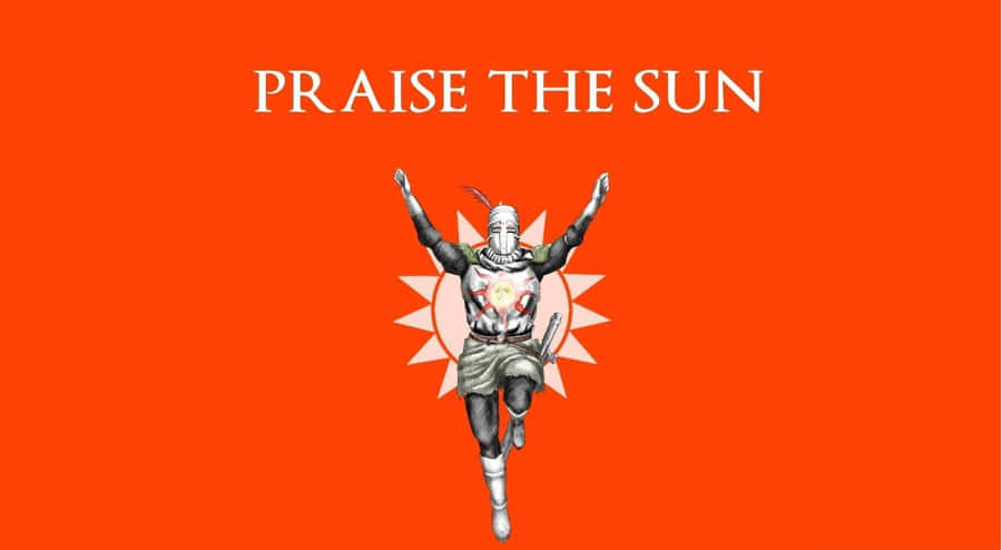 Solaire Of Astora In His Iconic Pose Wallpaper